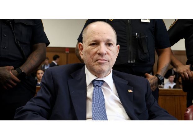 Movie producer Harvey Weinstein hospitalized for urgent heart procedure.