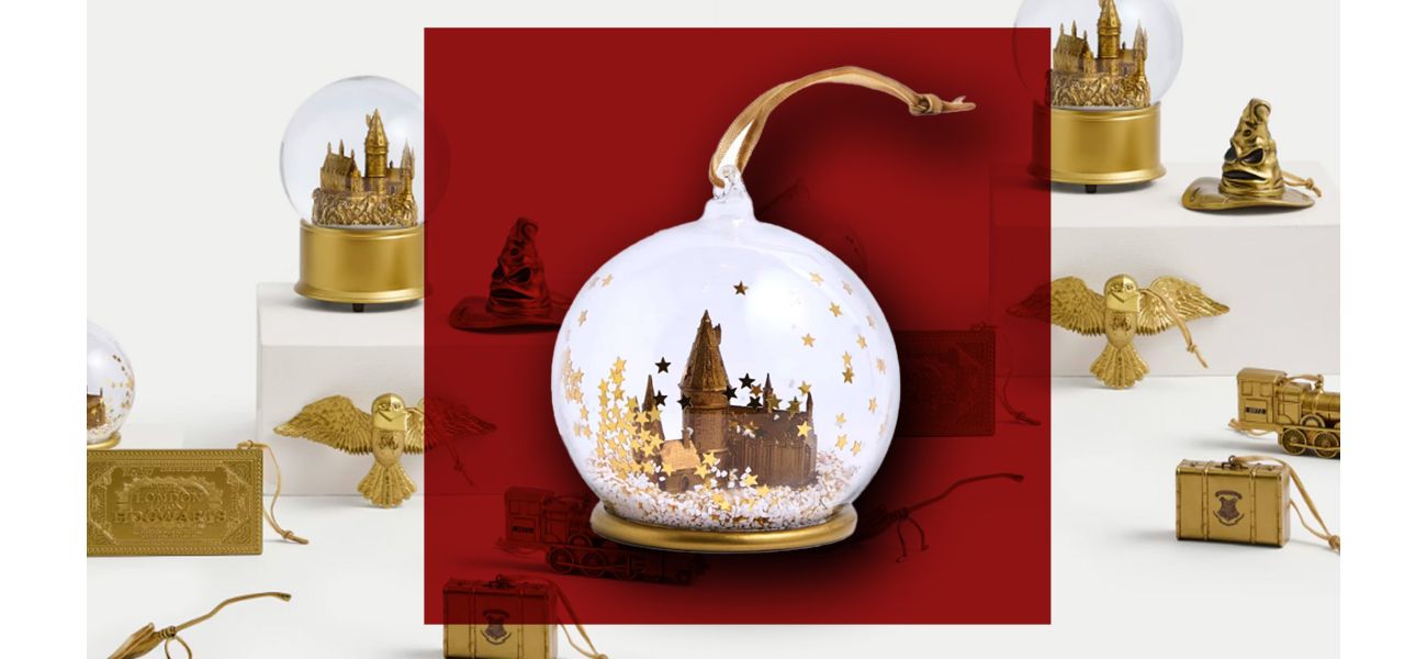 M&S brings back Harry Potter Christmas tree ornaments, making fans happy.