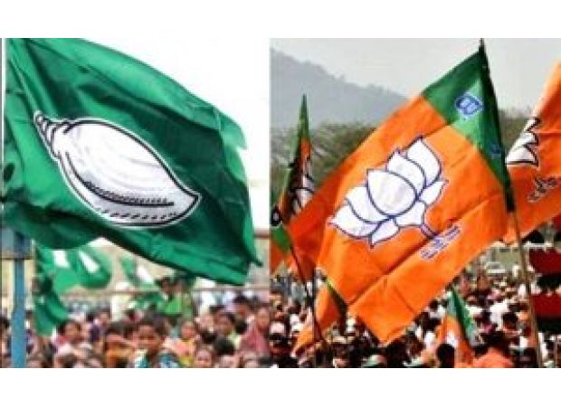 BJD and BJP are in conflict over IT credit.