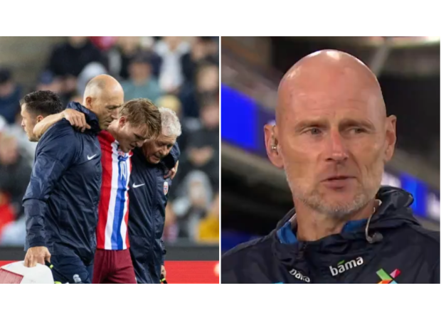 Norway coach jokes about Mikel Arteta and Martin Odegaard injury.
