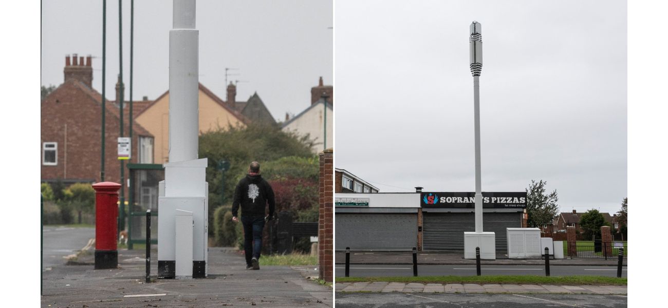 Villagers are angry about a 40ft 5G tower being put on the sidewalk.