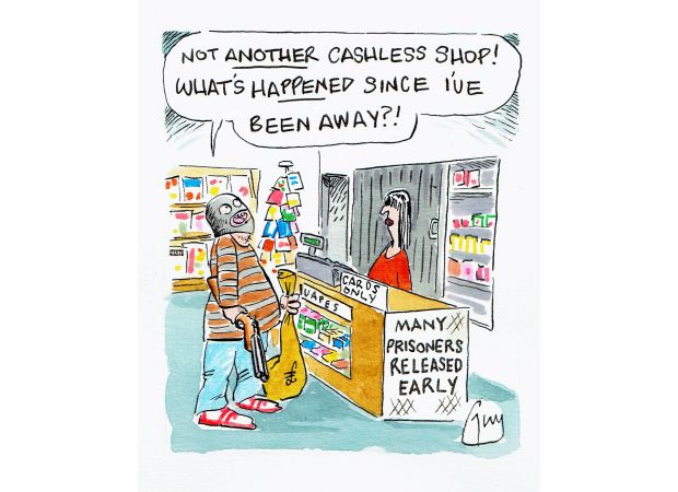 Guy Venables creates a daily cartoon for Metro.