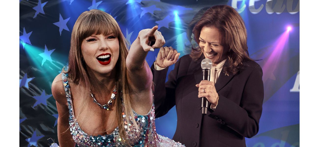 Taylor Swift supports Kamala Harris and jokingly refers to herself as a single woman with no children and multiple cats.