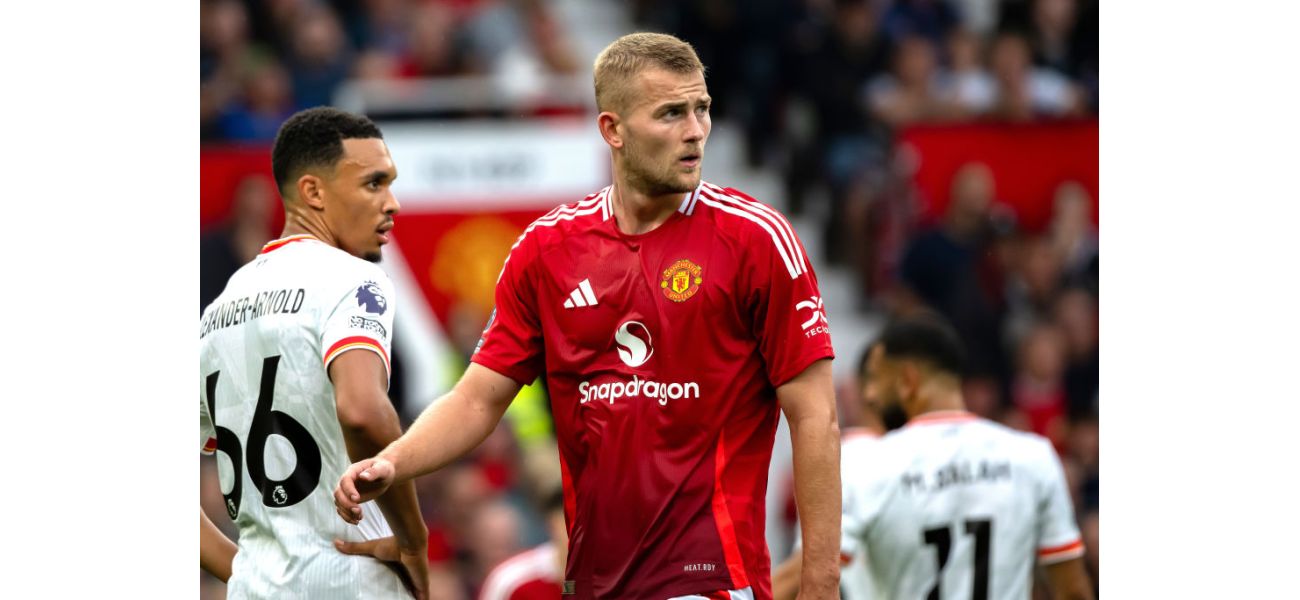 Van der Vaart worried about De Ligt's performance since joining Man Utd.