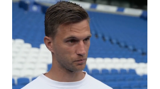 Joel Veltman talks about the unexpected aspect of Declan Rice's behavior that stood out to him after receiving a red card.