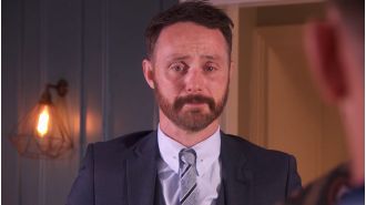 Famous Hollyoaks star made to undress in front of coworkers on his first day, causing discomfort.
