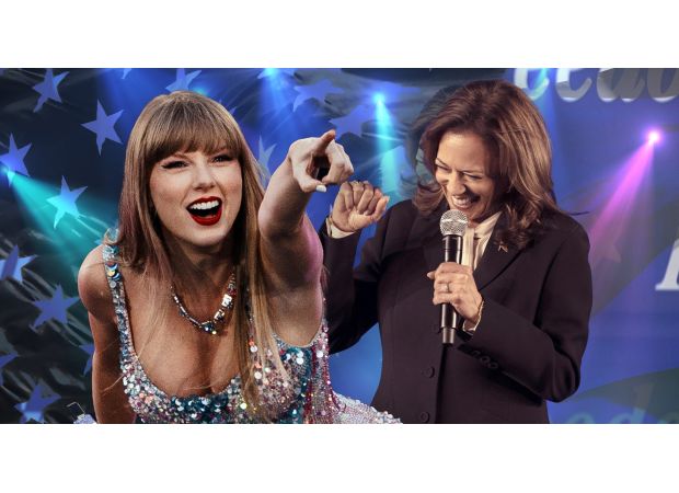 Taylor Swift supports Kamala Harris and jokingly refers to herself as a single woman with no children and multiple cats.