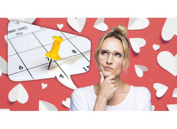 The text discusses the ideal and least ideal days of the week for a first date.