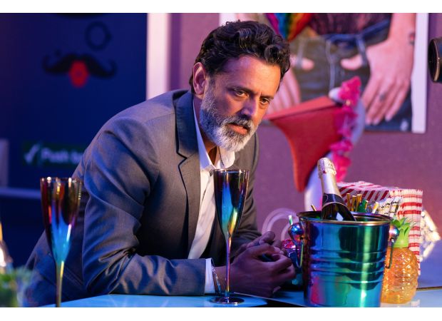 Nish plans revenge on his son in EastEnders, but there's a twist.