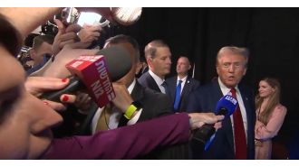 Trump thinks he did great in the debate but doesn't want to do it again.
