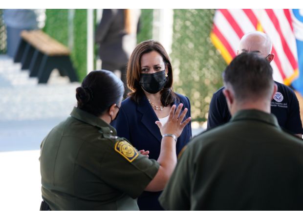 An explanation of Kamala Harris's stance and actions regarding immigration.
