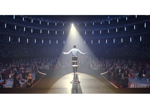 Famous 90s star cries as strange movie gets enthusiastic reception.