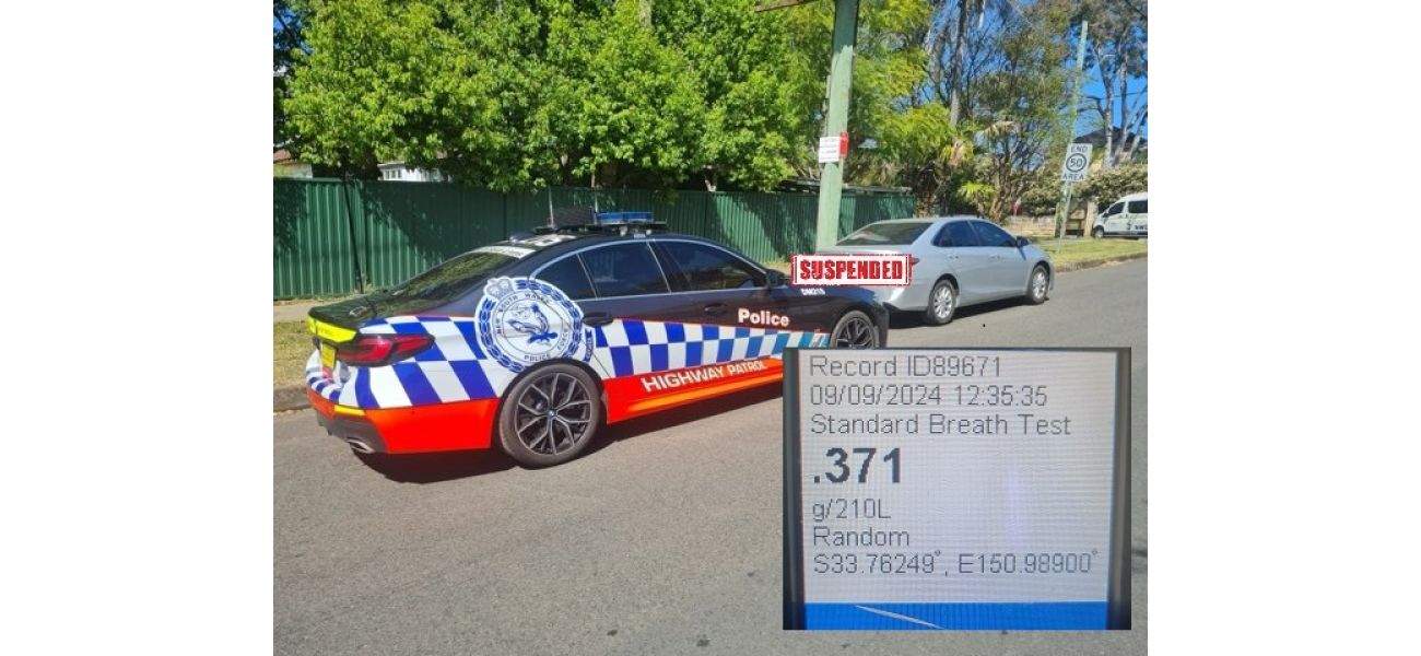 Woman caught with excessive alcohol in car while driving to pick up children.