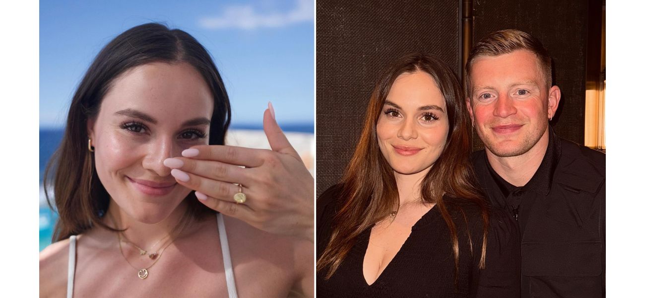 Adam Peaty, Olympic swimmer, proposed to Holly Ramsay, Gordon Ramsay's daughter, and she shared a photo of her large engagement ring.