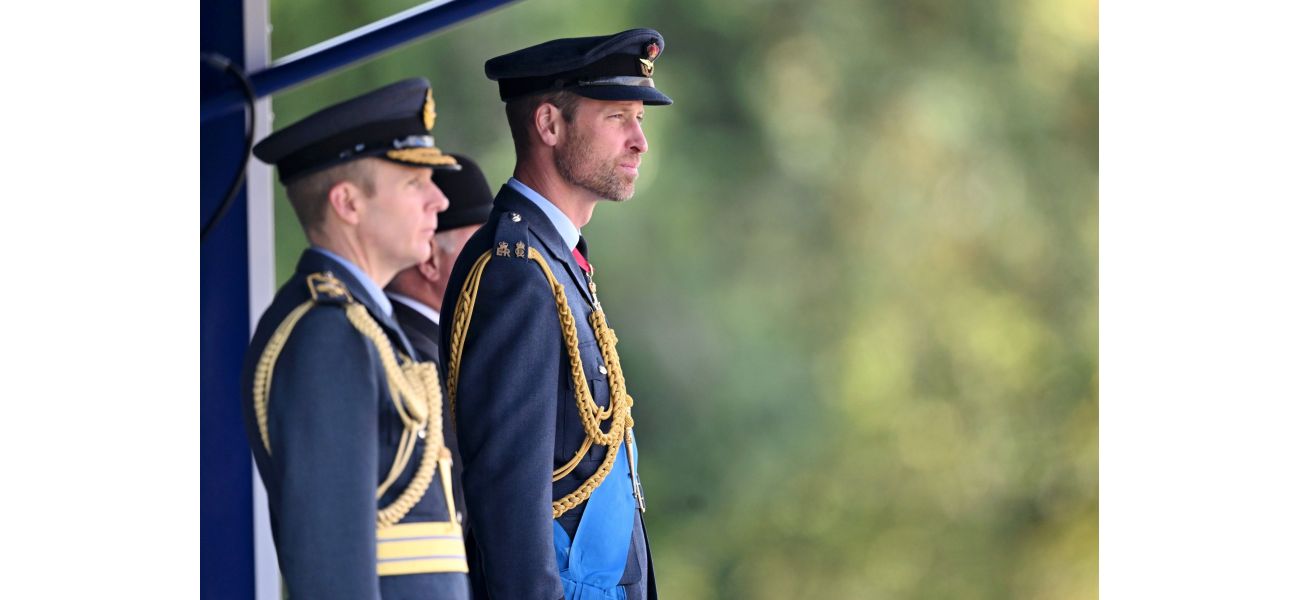 William gives a serious warning about potential dangers in a speech to the RAF.