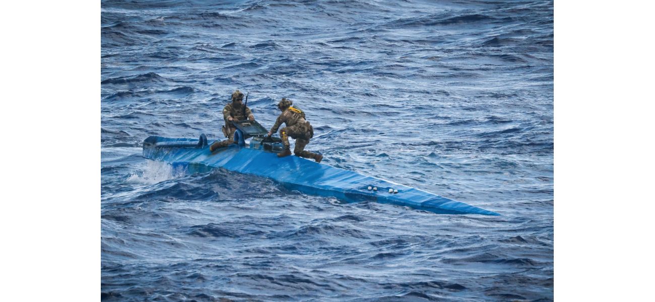 UK navy captures drug smuggling submarine with £160 million worth of cocaine on board.