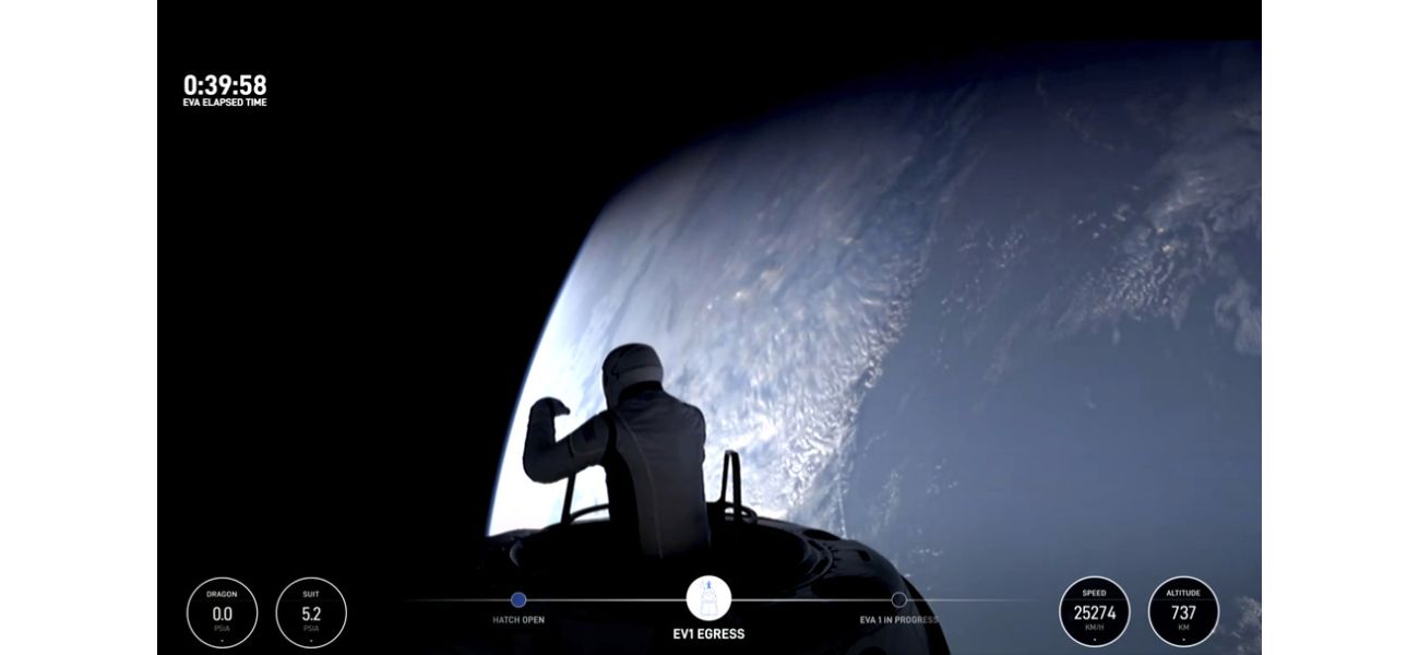 Wealthy person does first-ever private spacewalk.