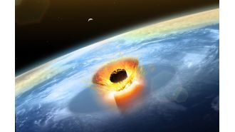 Someone stumbles upon a prehistoric meteor impact site while using Google Maps.
