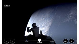 Wealthy person does first-ever private spacewalk.