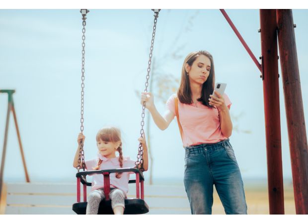 Kids are negatively impacted by their parents' screen time, even if they themselves are not watching screens.