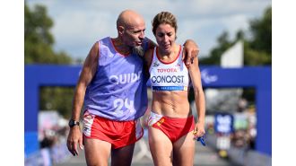 Paralympic runner shares financial losses due to disqualification in marathon.