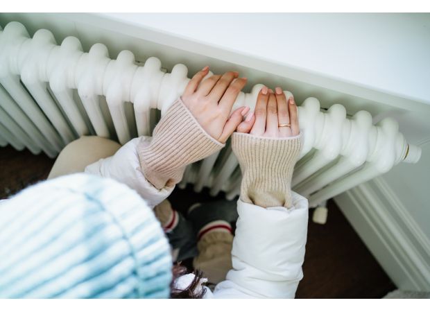 Experts say you should turn on your heating when the temperature drops to a certain point.