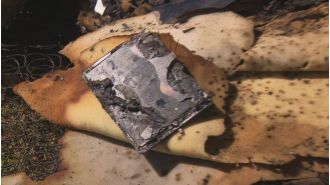 A family's home is destroyed by a fire caused by an iPad charging.