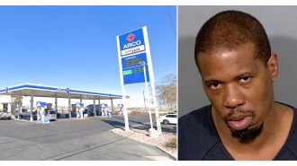 Gas station employee attacked customer for taking excessive amount of nacho cheese.