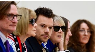 Harry Styles has a new hairstyle with a surprise party in the back.