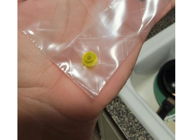 A LEGO enthusiast blows his nose and expels a brick that had been lodged in his nasal cavity for over two decades.