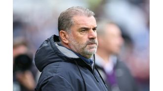 Tottenham coach Ange Postecoglou cautions players about falling into a 