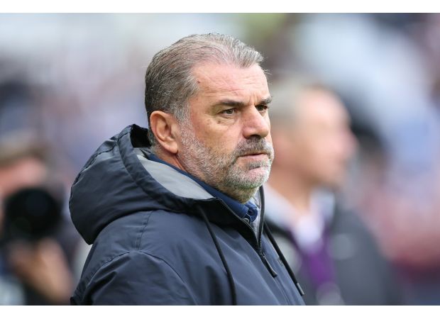 Tottenham coach Ange Postecoglou cautions players about falling into a 