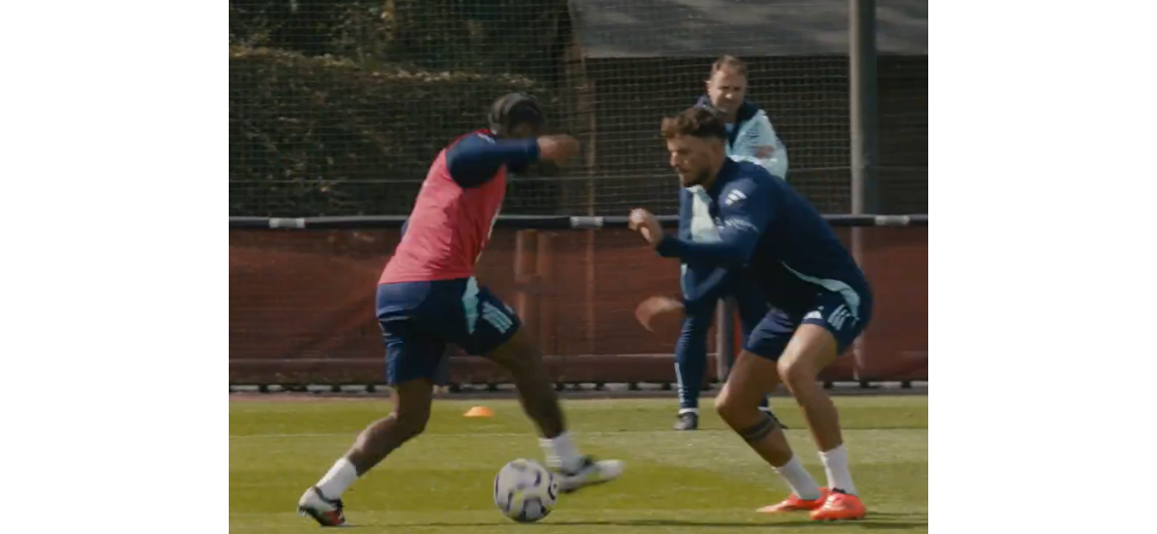 Sterling dominates Arsenal teammate in practice before big rivalry game.