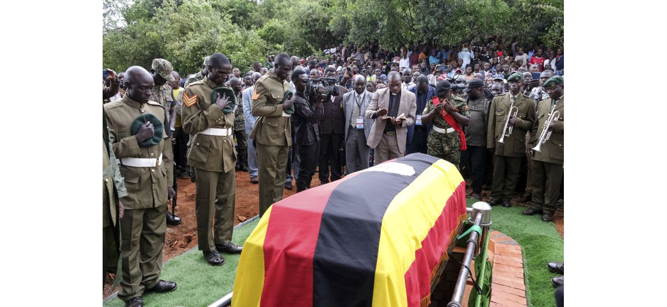 Ugandan Olympian killed by partner honored with military funeral.