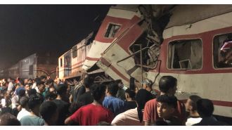 Two kids killed and 29 passengers hurt in train crash.