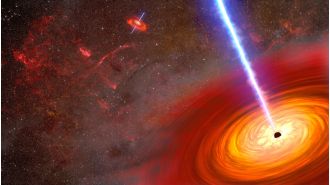 Astronomers found a duo of supermassive black holes through bright lights.