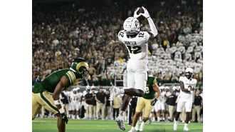 Keeler praises CU Buffs player Travis Hunter for his performance against rival CSU Rams in the Rocky Mountain Showdown.
