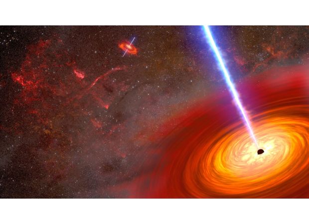 Astronomers found a duo of supermassive black holes through bright lights.
