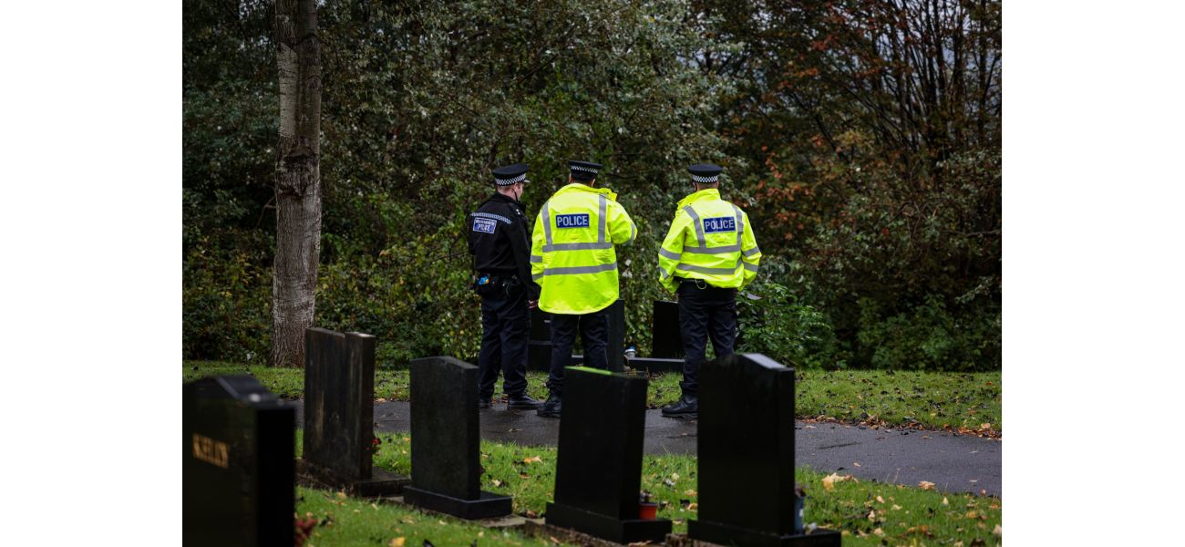Police have sectioned off an area near a cemetery after discovering human remains.