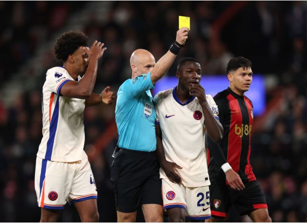 Chelsea and Bournemouth both fined for excessive yellow cards in a game that broke records.