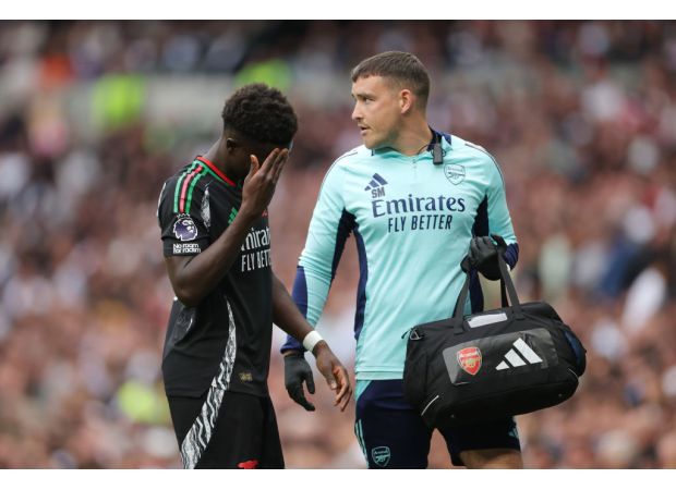 Mikel Arteta gives an update on Bukayo Saka's injury after another worrying incident for Arsenal.