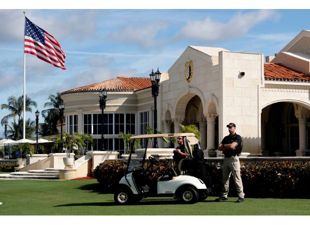 Donald Trump is out of danger after shots were fired near him at a golf club.