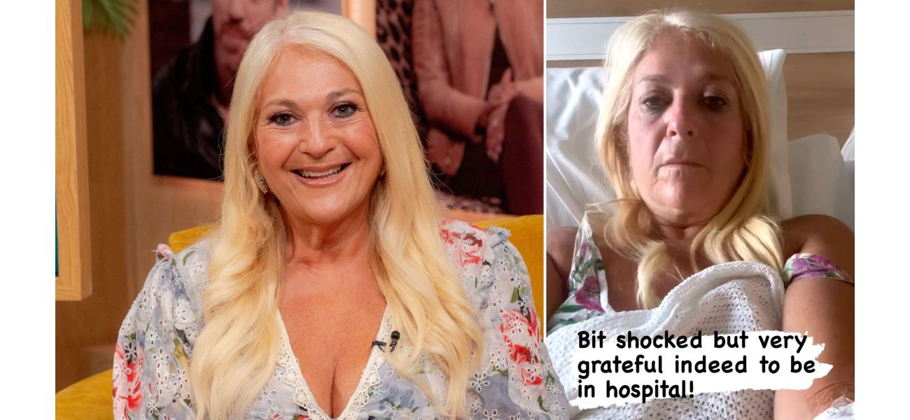 TV personality Vanessa Feltz was in severe pain and had to undergo urgent surgery after being taken to the hospital.
