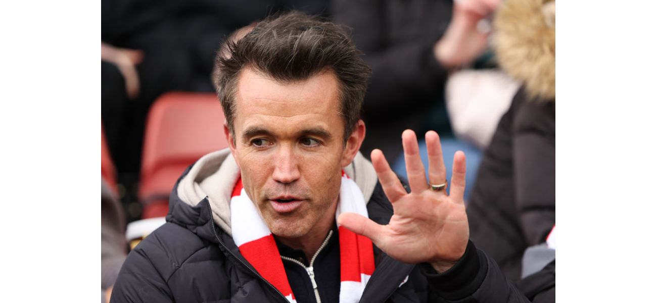 Celebrities will be present at Birmingham vs Wrexham, according to Rob McElhenney.