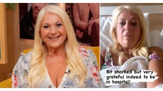 TV personality Vanessa Feltz was in severe pain and had to undergo urgent surgery after being taken to the hospital.