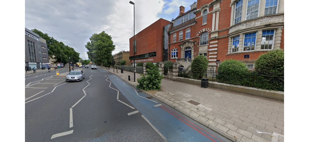 A 16-year-old girl was struck by a Metropolitan Police car near a school in east London.