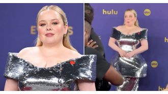 Fans of Nicola Coughlan are upset about an uncomfortable moment on the Emmys red carpet.