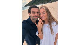 Laura Woods is engaged to Adam Collard and shows off beautiful ring.