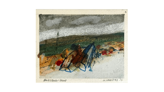 Famous Scottish artist Will Maclean showcases latest pieces in Ullapool.