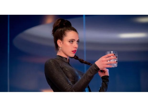 Famous actress confesses to being intoxicated during filming of risqué sex scene in bizarre new movie.